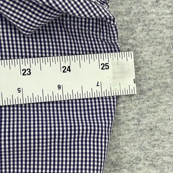 Ralph Lauren Dress Shirt Mens 16 34/35 Purple Check Button Up Long Sleeve Pony - Picture 7 of 9